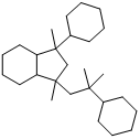 1-环己基-3-(2-环己基-2-甲基丙基)-1,3-二甲基八氢(1H)茚分子式结构图