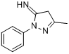 2,4-二氢-5-甲基-2-苯基-3H-吡唑-3-亚胺分子式结构图
