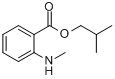 2-甲氨基苯甲酸-2-甲基丙酯分子式结构图