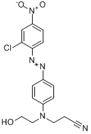 3-[4-[(2-氯-4-硝基苯基)偶氮]苯基](2-羟基乙基)氨基丙腈分子式结构图