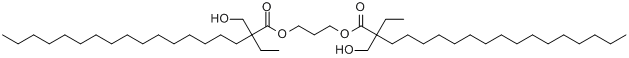 2-乙基-2-(羟甲基)十八烷酸1,3-亚丙基酯分子式结构图