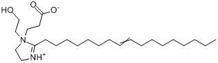 1-(2-羧乙基)-2-(8-十七烯基)-4,5-二氢-1-(2-羟乙基)-1H-咪唑内盐分子式结构图