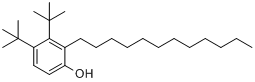 2,6-二叔丁基-4-十二烷基酚分子式结构图