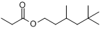 3,5,5-三甲基-1-己醇丙酸酯(9CI)分子式结构图