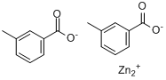 3-甲基苯甲酸锌分子式结构图