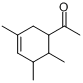 1-(3,5,6-三甲基-3-环己烯-1-基)乙酮分子式结构图