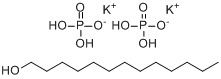 1-十三烷醇二氢磷酸酯二钾盐分子式结构图