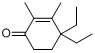 3,5-二乙基-2,5-二甲基-2-环己烯-1-酮;丫泊里分子式结构图