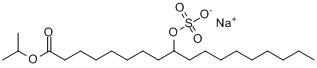 1-异丙基-9-磺酰氧基十八烷酸酯钠分子式结构图