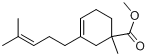 1-甲基-3-(4-甲基-3-戊烯基)-3-环己烯-1-甲酸甲酯分子式结构图