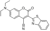 3-(2-苯并噻唑基)-7-(二乙氨基)-2-氧代-2H-1-苯并吡喃-4-腈分子式结构图