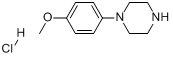 1-(4-甲氧苯基)哌嗪盐酸盐分子式结构图