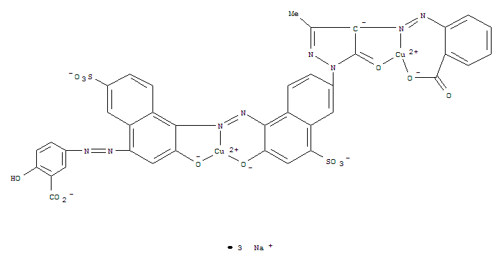 [μ-[5-[[4-[[6-[4-[(2-羧基苯基)偶氮]-4,5-二氢-3-甲基-5-氧代-1H-吡唑-1-基]-2-羟基-4-磺基-1-萘基]偶?分子式结构图