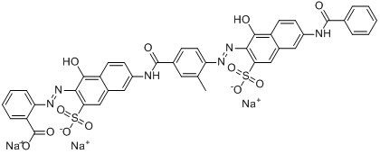 2-[[6-[[4-[[6-(苯甲酰氨基)-1-羟基-3-磺基-2-萘基]偶氮]-3-甲基苯甲酰]氨基]-1-羟基-3-磺基-2-萘基]偶氮]?分子式结构图