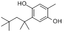 2-甲基-5-(1,1,3,3-四甲基丁基)氢醌分子式结构图