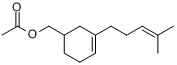 3(或4)-(4-甲基-3-戊烯基)-3-环己烯-1-甲醇乙酸酯分子式结构图