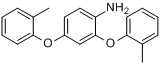 2,4-双(2-甲基苯氧基)-苯胺分子式结构图