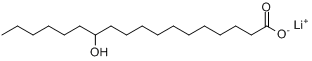 12-羟基十八烷酸单锂分子式结构图