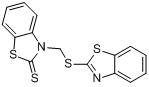 3-[(2-苯并噻唑基硫代)甲基]-2-(3H)-苯并噻唑硫酮分子式结构图