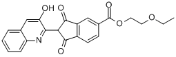 2,3-二氢-2-(3-羟基-2-喹啉基)-1,3-二氧代-1H-茚-5-羧酸-2-乙氧基乙酯分子式结构图