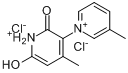 1',2'-二氢-6'-羟基-3,4'-二甲基-2'-氧代-1,3'-联吡啶翁氯化物分子式结构图