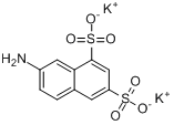 7-氨基-1,3-萘二磺酸钾盐;2-萘氨基-6,8-二磺酸钾;氨基G盐;2-萘胺-6,8-二磺酸钾盐;2-萘胺-6,8-二磺酸二钾盐;分子式结构图