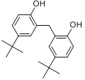 2,2'-亚甲基双(4-(1,1-二甲基乙基)苯酚分子式结构图