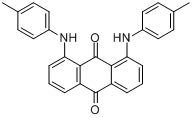 1,8-二-4-甲苯氨基9,10-蒽二酮;1,8-二(对甲苯氨基)-9,10-蒽二酮分子式结构图