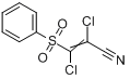 2,3-二氯-3-(苯磺酰)2-丙烯腈分子式结构图