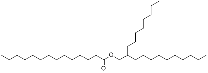 2-辛基十二烷基十四酸酯分子式结构图