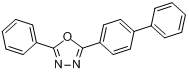 2-(1,1'-联苯-4-基)-5-苯基-1,3,4-恶二唑;2-(4-联苯基)-5-苯基恶二唑分子式结构图