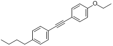 1-丁基-4-[2-(4-乙氧苯基)乙炔基]苯分子式结构图