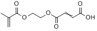 2-丁烯二酸-2-[(2-甲基-1-氧基-2-丙烯基)氧基]单乙酯分子式结构图