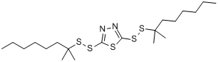 2,5-双(叔壬基二硫代)-1,3,4-噻二唑分子式结构图