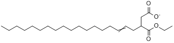 2-十八烯基丁二酸氢乙酯分子式结构图