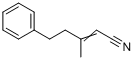 3-甲基-5-苯基-2-戊烯腈分子式结构图