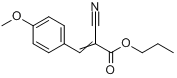 2-氰基-3-(4-甲氧苯基)-2-丙烯酸丙酯分子式结构图