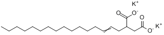 2-十六碳烯基丁二酸二钾盐分子式结构图