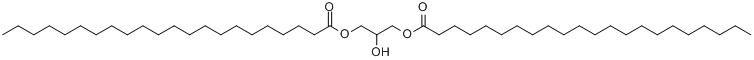 2-羟基丙烷-1,3-二基-二(二十二酸)酯分子式结构图