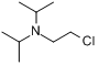 2-(N,N-二异丙氨基)氯乙烷;N-(2-氯乙基)-N-(1-甲基乙基)-2-丙胺分子式结构图