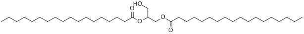二硬脂酸甘油酯;甘油二硬脂酸酯;1,2-硬脂酸甘油酯;甘油硬脂酸分子式结构图