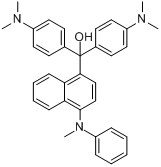 α,α-二[4-(二甲基氨基)苯基]-4-(甲基苯基氨基)-1-萘甲醇分子式结构图