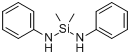 二(苯氨基)二甲基硅分子式结构图
