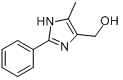 4-羟甲基-5-甲基-2-苯基咪唑分子式结构图