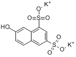 7-羟基-1,3-萘二磺酸钾盐;2-萘酚-6,8-二磺酸单钾;G盐分子式结构图