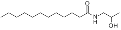 N-(2-羟丙基)-十二酰胺分子式结构图