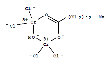 μ-羟基-二(μ-十四酸)四氯化铬分子式结构图