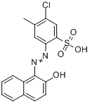 5-氯-2-[(2-羟基-1-萘基)偶氮]-4-甲基苯磺酸分子式结构图