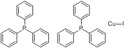碘代双(三苯膦)一铜分子式结构图