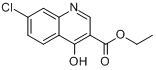 7-氯-4-羟基-3-喹啉羧酸乙酯;7-氯-1,4-二氢-4-氧代-3-喹啉羧酸乙酯分子式结构图